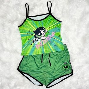 romwe x the powerpuff girls pj set
